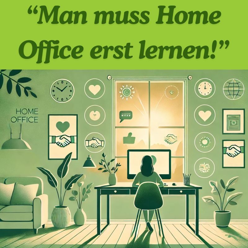 Man muss Home Office erst lernen